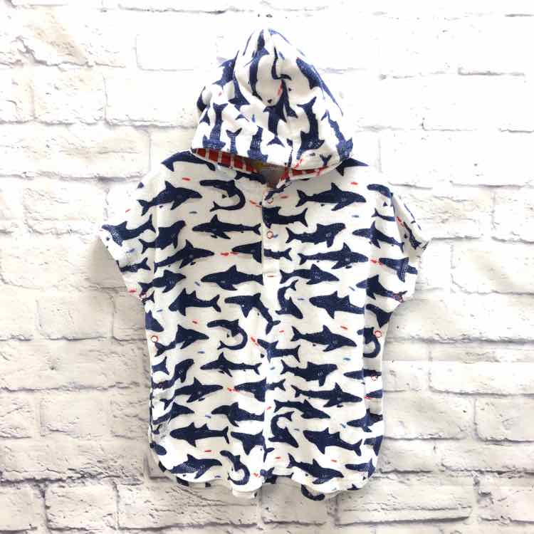 Baby Boden Shark Coverup Size 18-24 months