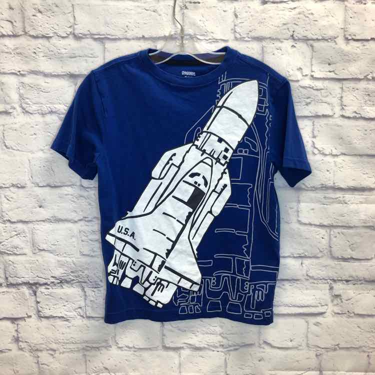 Gymboree Blue Size 7 Boys Short Sleeve Shirt