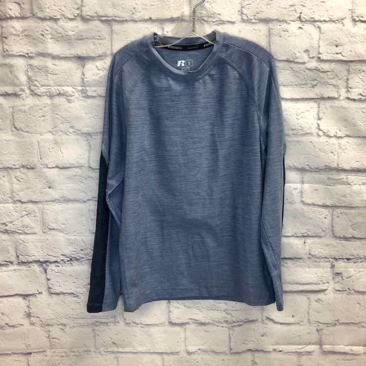 Russell Blue Size 8 Boys Long Sleeve Shirt