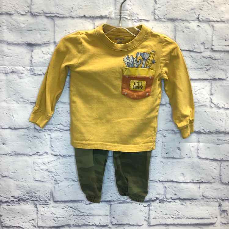 Carters Yellow Size 12 Months Boys 2 Piece Outfit