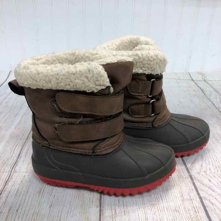 Carters Brown Size 7 Boys Snow Boots