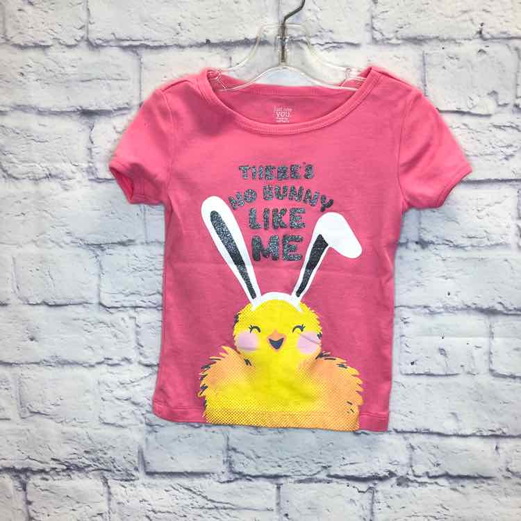 Just One You Pink Size 3T Girls Short Sleeve Shirt