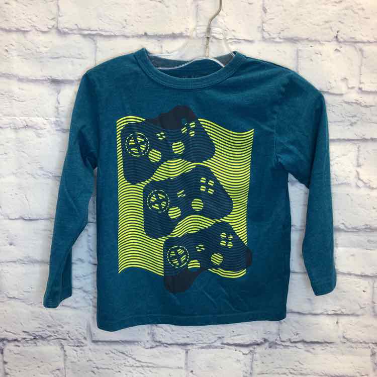 Childrens Place Green Size 4T Boys Long Sleeve Shirt