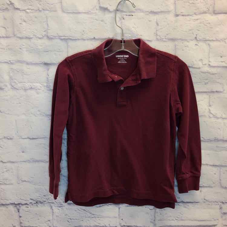 Lands End Maroon Size 5 Boy Polo or Button Down