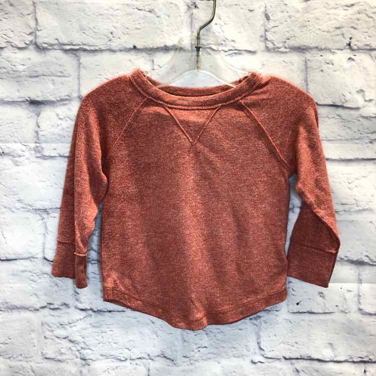 Cat & Jack Orange Size 12 Months Boys Long Sleeve Shirt