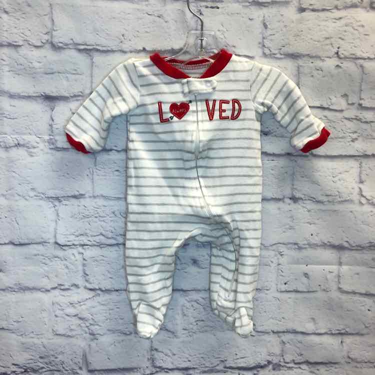 Just One You White Size Newborn Boys Sleeper