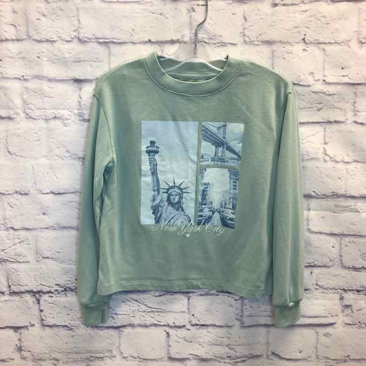 Abercrombie Green Size 7 Girls Long Sleeve Shirt