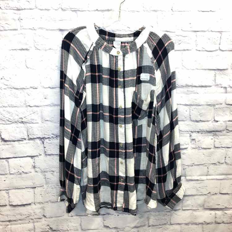 Time and Tru Plaid Size 20 Maternity Long Slv Top