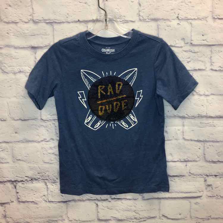 Oshkosh Blue Size 7 Boys Short Sleeve Shirt