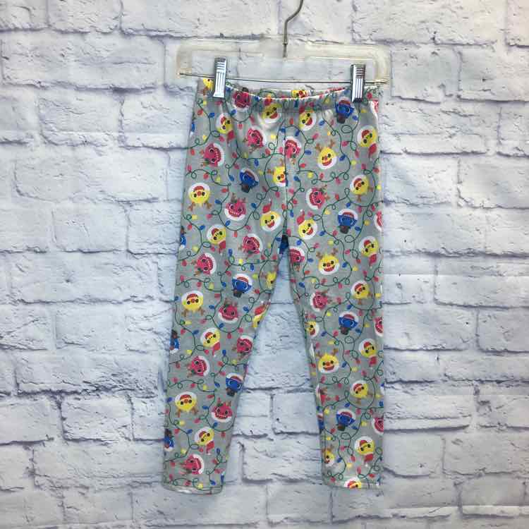 Baby Shark Gray Size 4T Girls Leggings