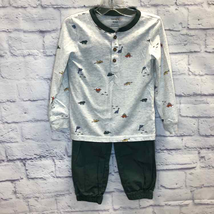 Carters Green Size 4T Boys 2 Piece Outfit