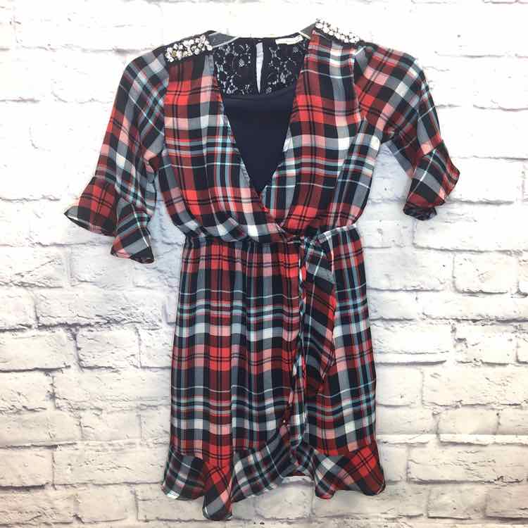 Monteau Plaid Size 10 Girls Dress