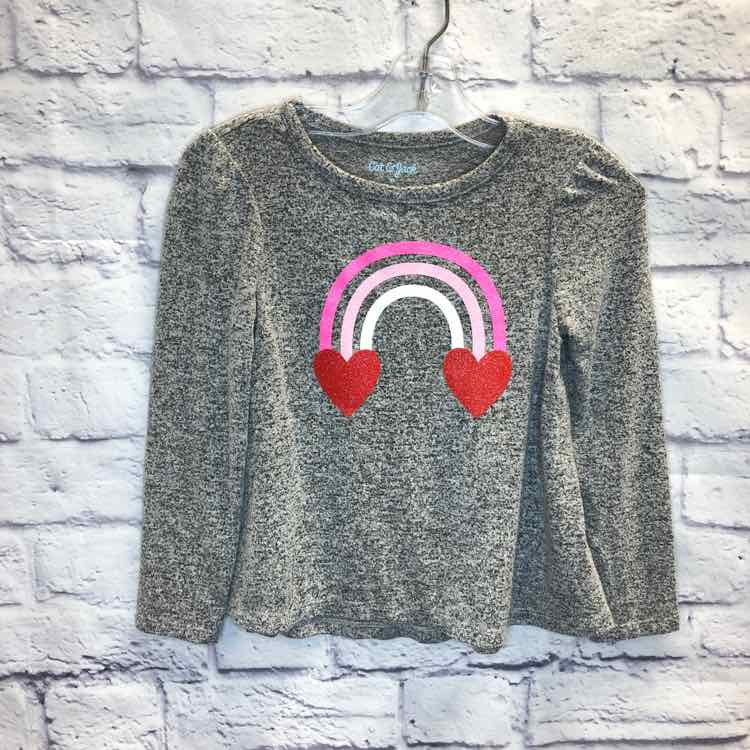 Cat & Jack Gray Size 5 Girls Sweater