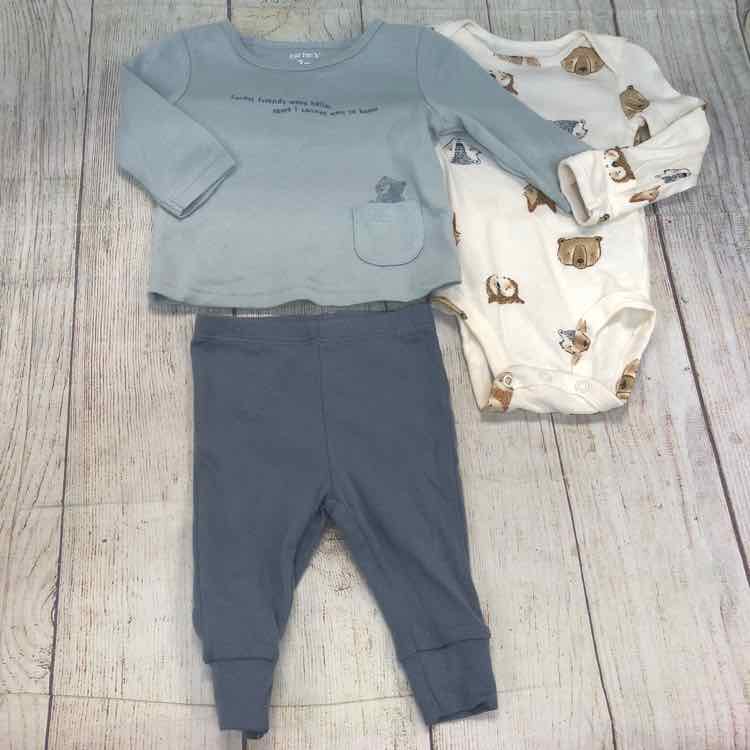 Carters Blue Size 3 Months Boys 3 Piece Outfit
