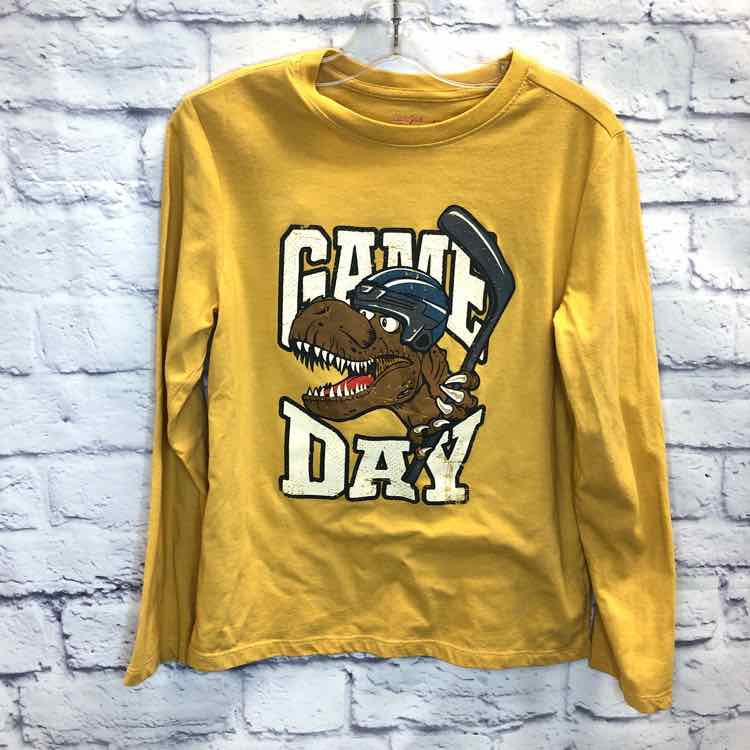 Cat & Jack Yellow Size 8 Boys Long Sleeve Shirt