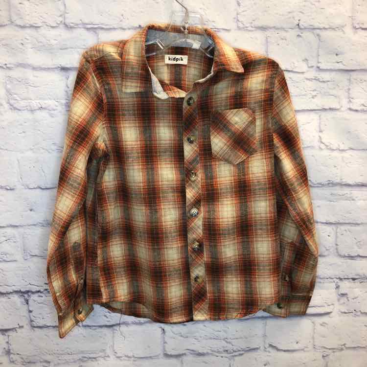 Kidpik Brown Size 7 Boy Polo or Button Down