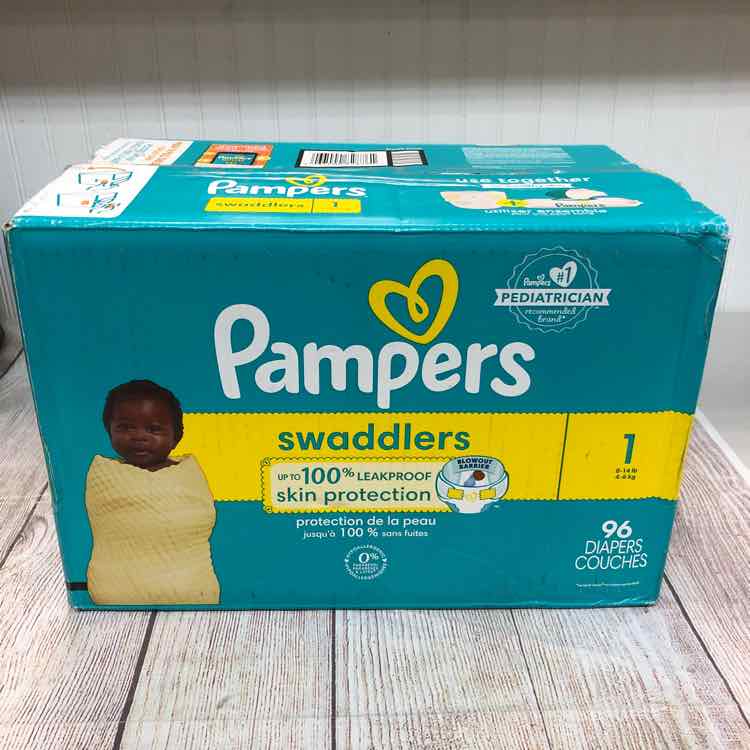 NEW Pampers Swaddlers Diapers Size 1, 96 Pack