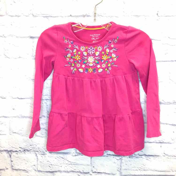 Isaac Mizrahi Pink Size 5 Girls Long Sleeve Shirt