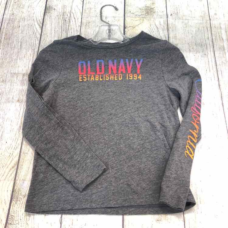 Old Navy Gray Size 6 Girls Long Sleeve Shirt