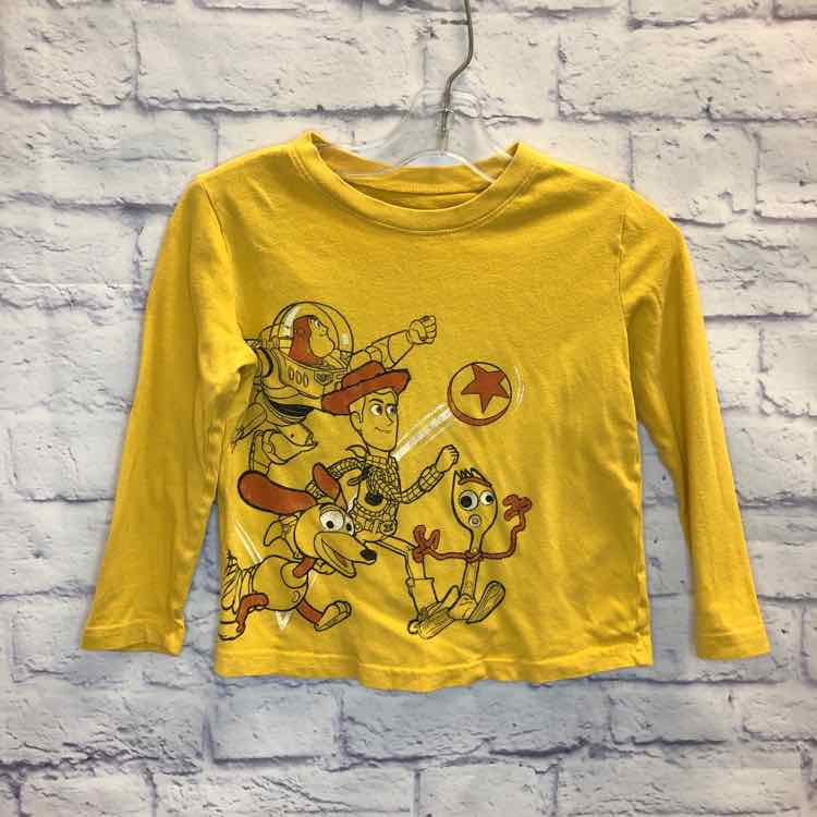 Disney Yellow Size 4T Boys Long Sleeve Shirt
