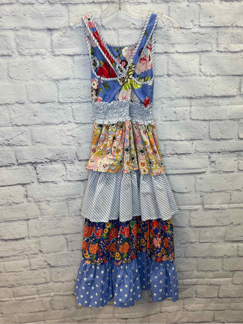Matilda Jane Blue Size 6 Adventure Begins Heart Song Maxi Dress