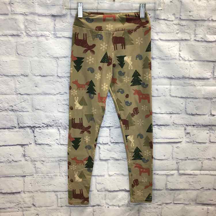 LulaRoe Brown Size 12 Girls Leggings