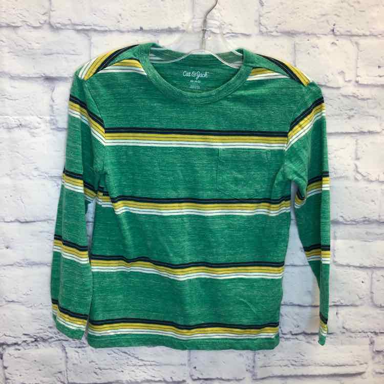 Cat & Jack Green Size 4T Boys Long Sleeve Shirt