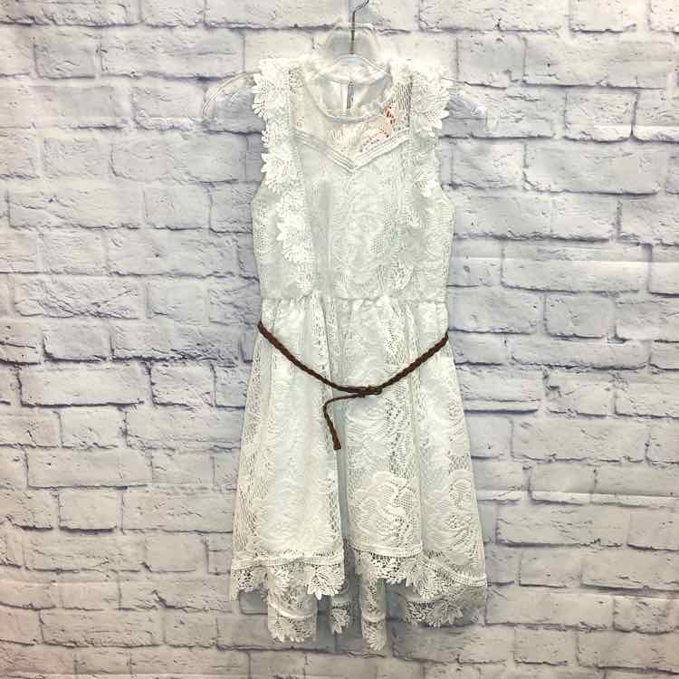 Knitworks White Size 12 Girls Dress
