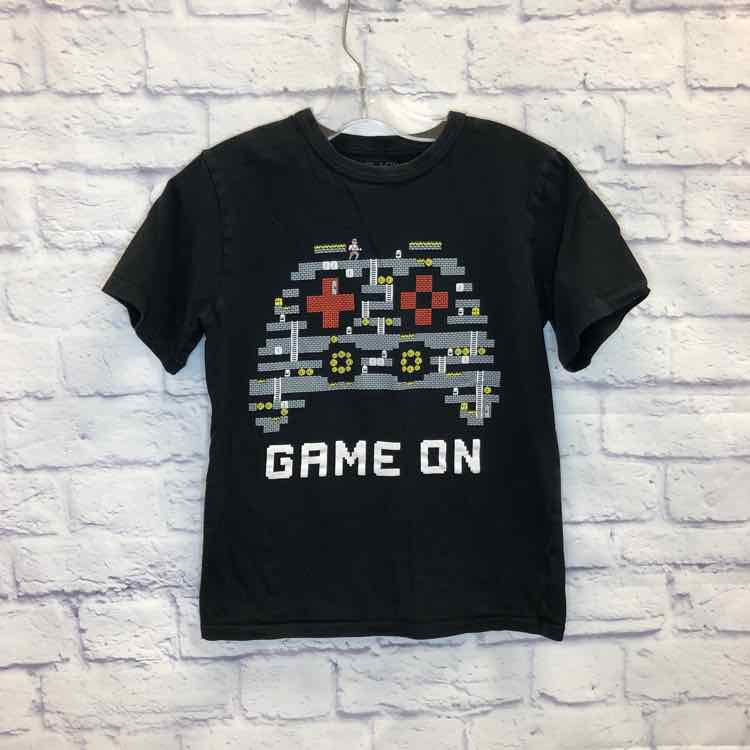 Childrens Place Black Size 7 Boys Short Sleeve Shirt