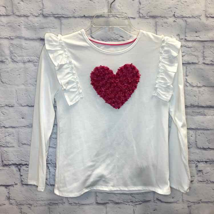Isaac Mizrahi White Size 10 Girls Long Sleeve Shirt
