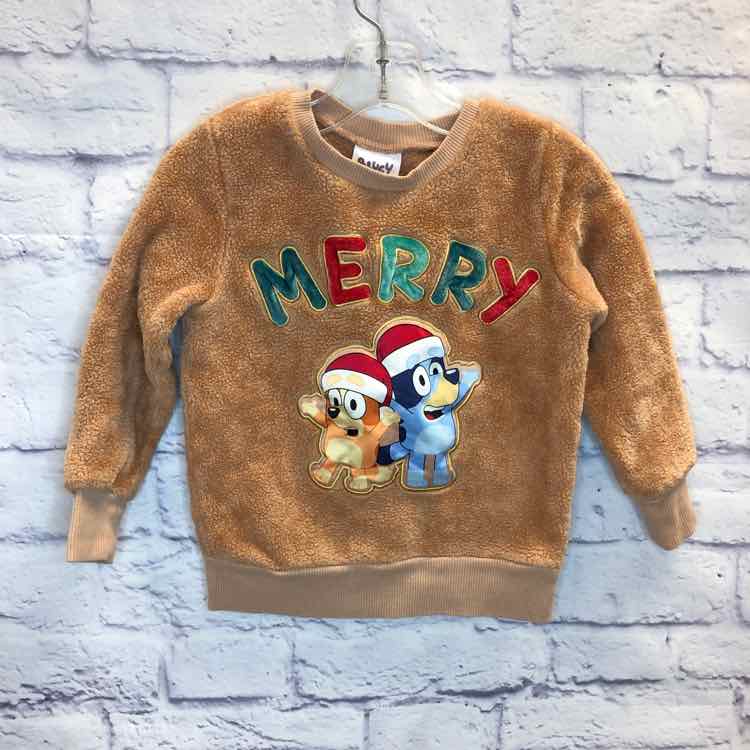 Bluey Brown Size 3T Boys Sweatshirts/Hoodie