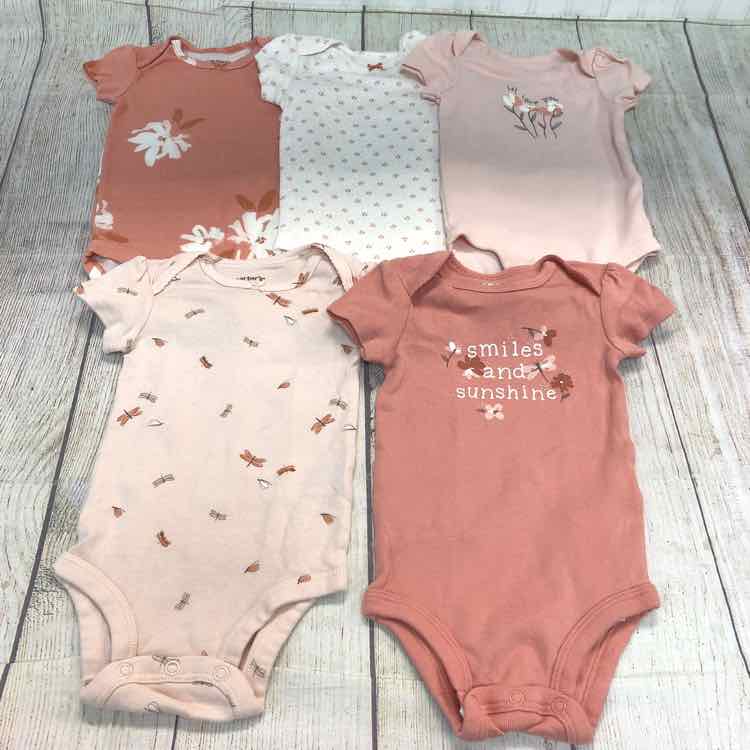Carters Pink Size 6 Months Girls Bodysuit