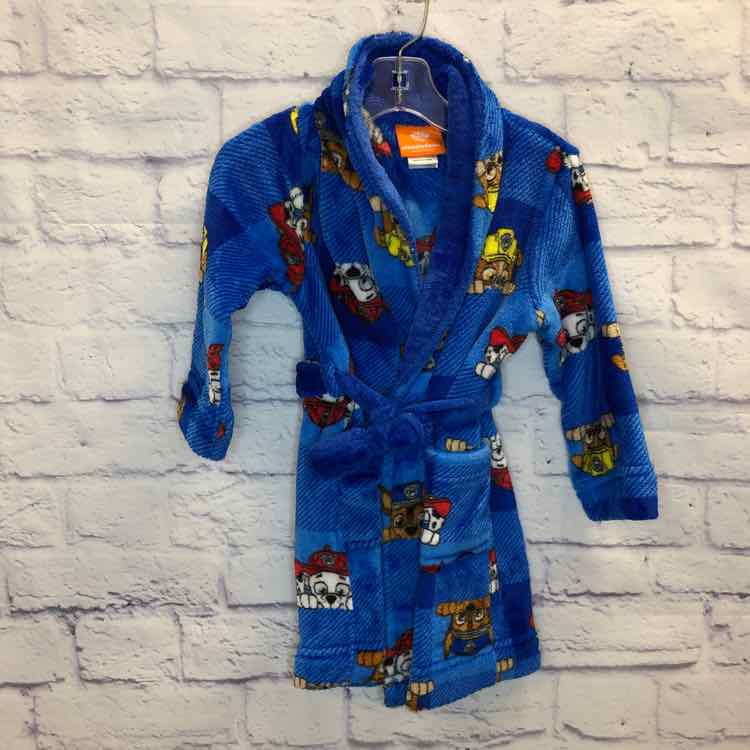 Paw Patrol Blue Size 3T Boys Bathrobe