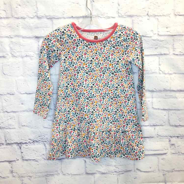 Tea Floral Size 4T Girls Dress
