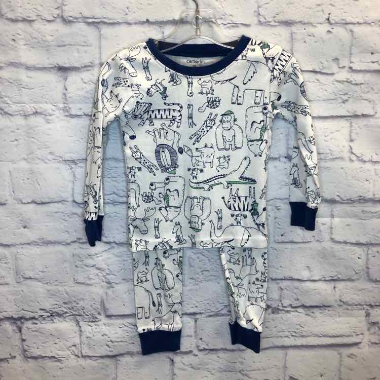 Carters White Size 3T Boys Pajamas