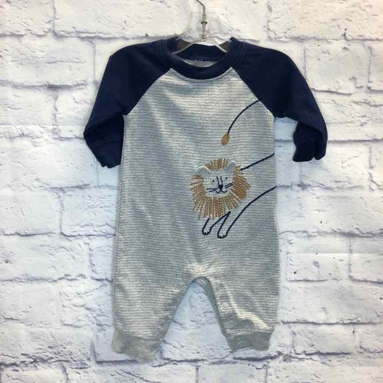Just One You Gray Size 3 Months Boys Romper