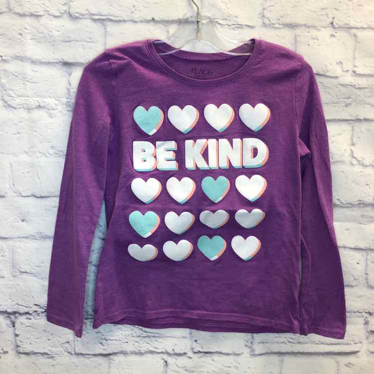 Childrens Place Purple Size 7 Girls Long Sleeve Shirt
