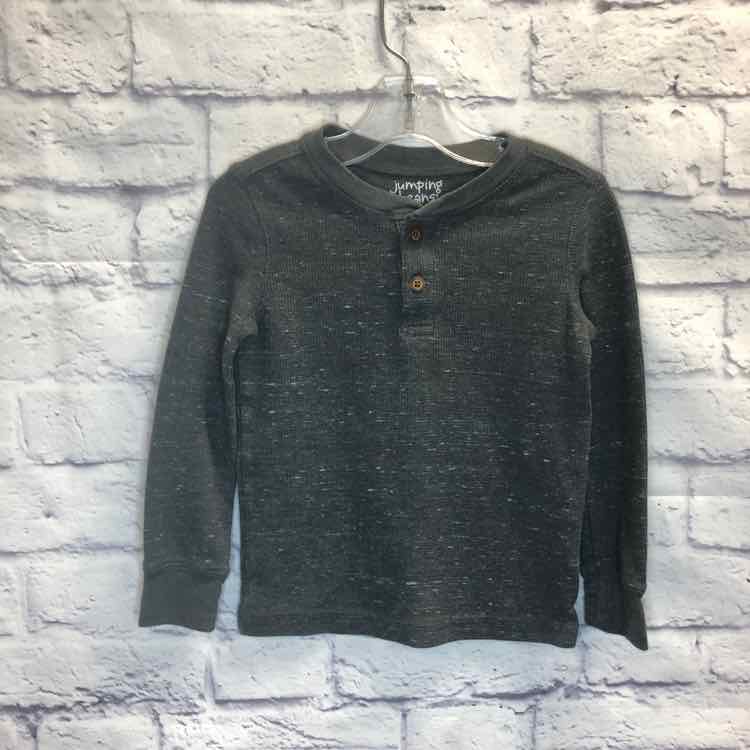 Jumping Beans Gray Size 3T Boys Long Sleeve Shirt