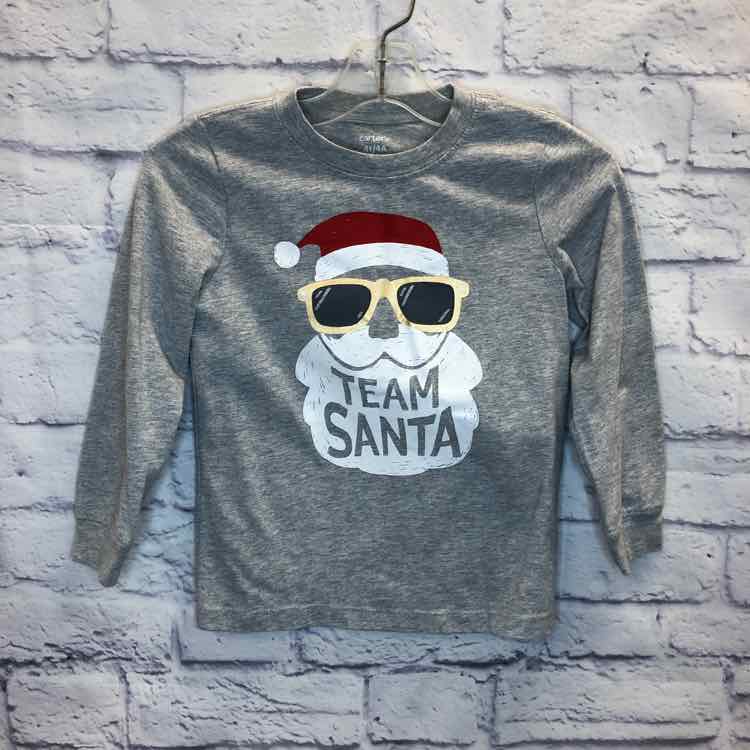 Carters Gray Size 4T Boys Long Sleeve Shirt