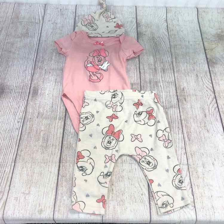 Minnie Mouse Pink Size 6-9 Months Girls 3 Piece Outfit