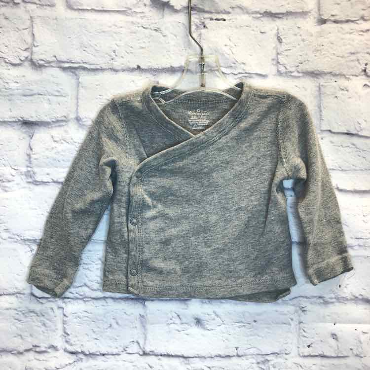 Moon and Back Gray Size 6-9 Months Girls Long Sleeve Shirt