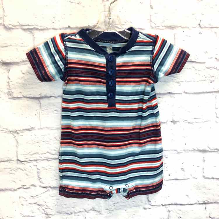 Tea Stripe Size 0-3 Months Boys Romper