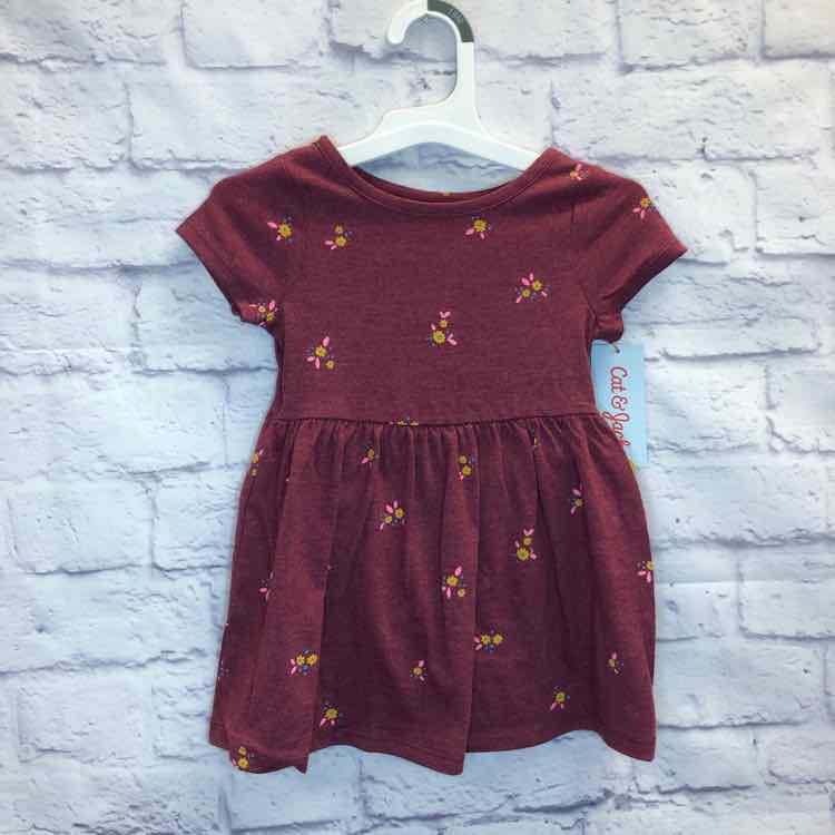 Cat & Jack Maroon Size 18 Months Girls Dress