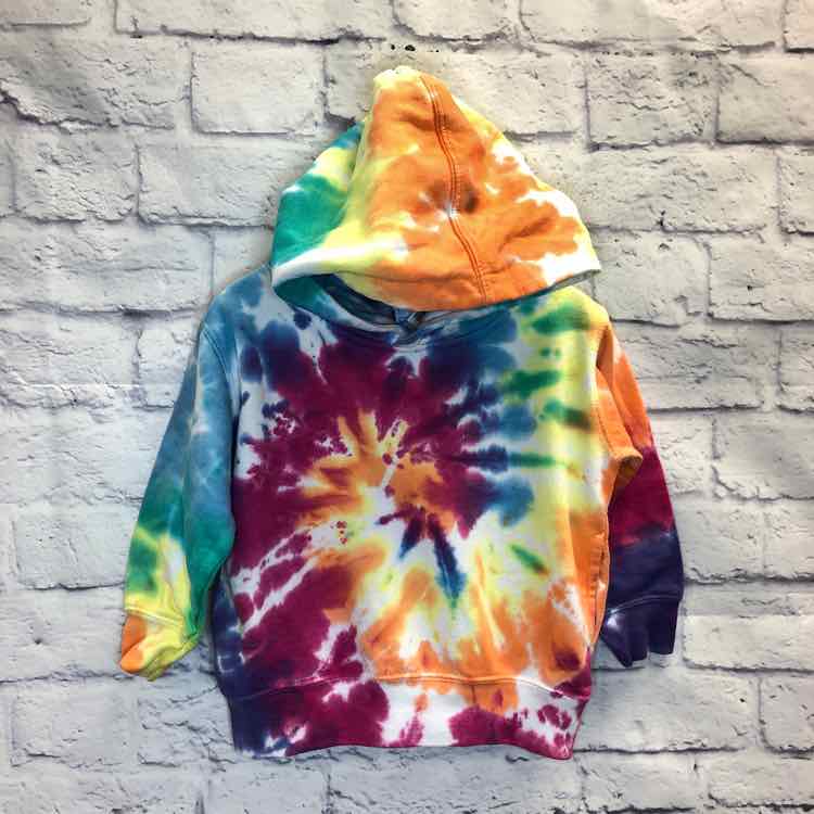 Rabbit Skins Tie Dye Size 2T Girls Sweatshirt/Hoodie
