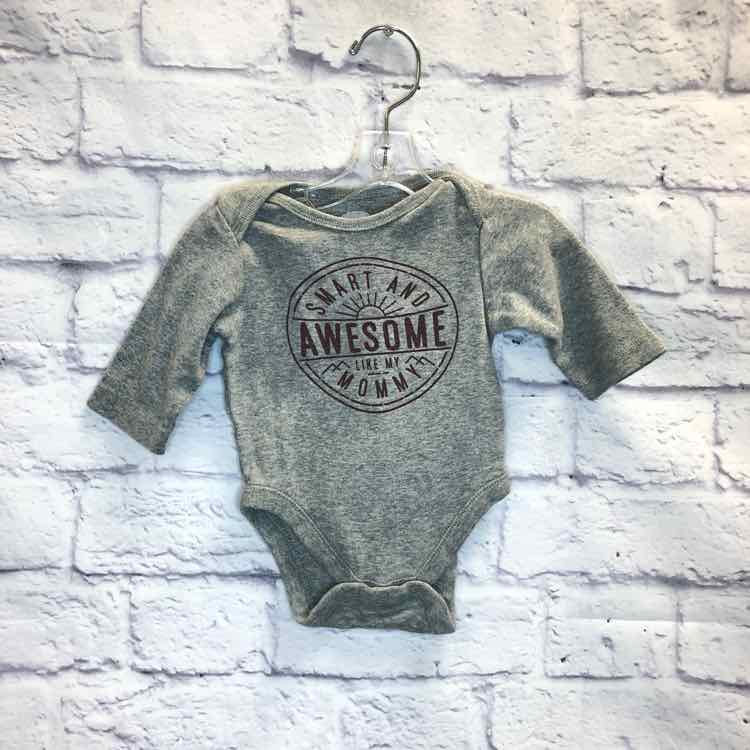 Old Navy Gray Size 0-3 Months Boys Bodysuit