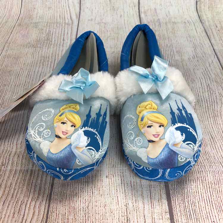 Disney Princess Blue Size 9 Girls Slippers