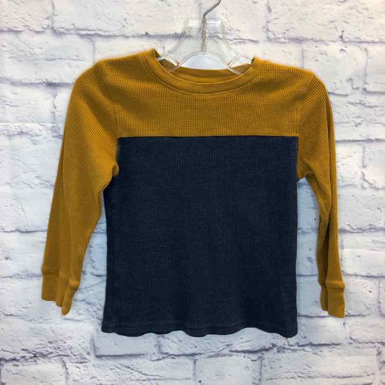Cat & Jack Mustard Size 5 Boys Long Sleeve Shirt