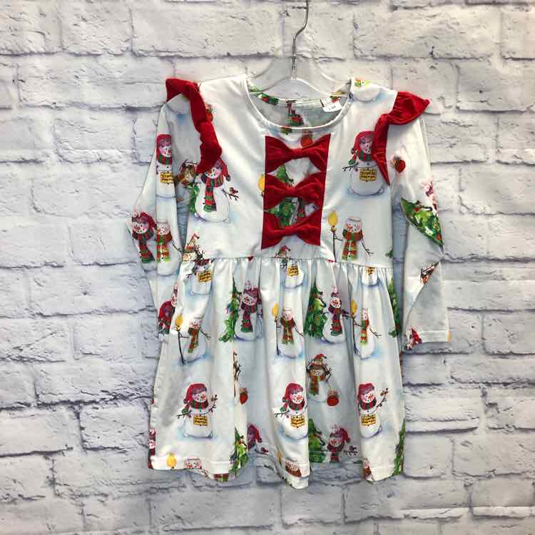 White Size 4T Girls Dress