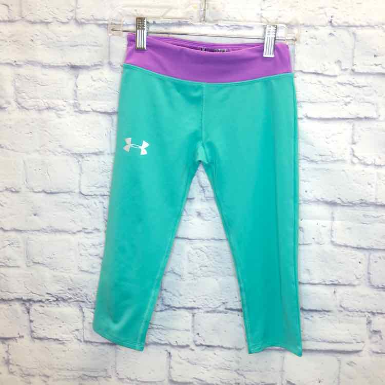 Under Armour Green Size 8 Girls Leggings