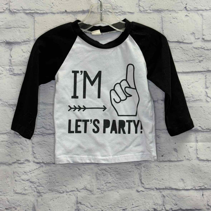 Black & White Size 2T Boys Long Sleeve Shirt